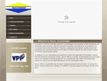 Tablet Screenshot of epicorinc.com